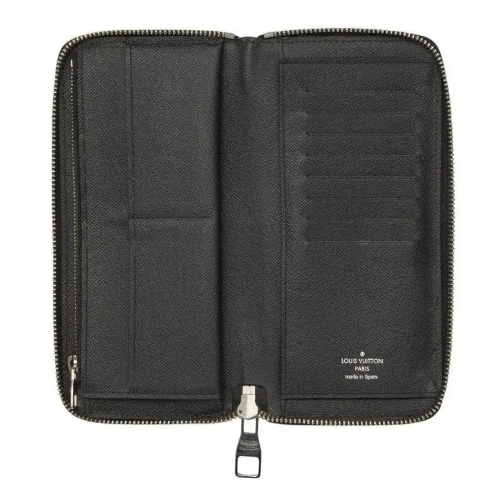 Louis Vuitton Epi Zippy Vertical Wallet Black